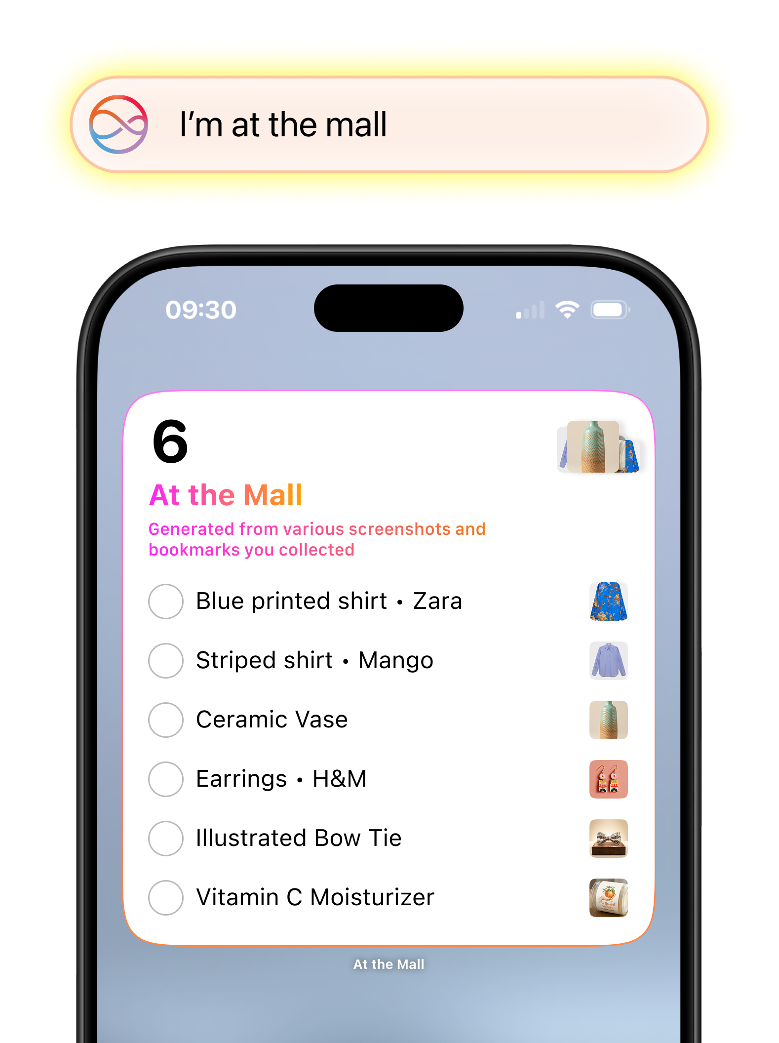 Mini-apps made from search queries
